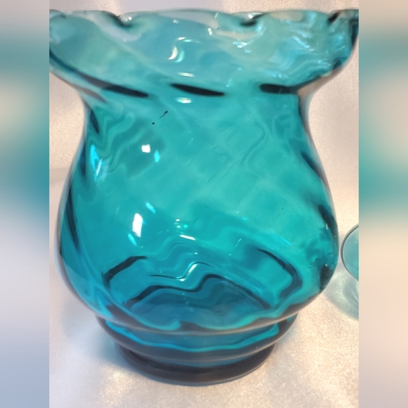 Vintage Epothecary Jar Empoli Style Turquoise - Picture 9 of 16